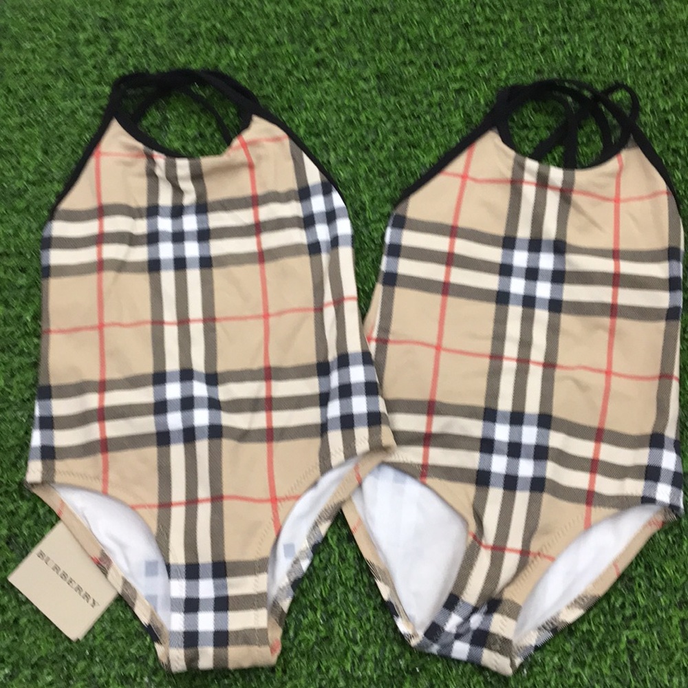 NEW Burberry Vintage Nova Check one piece swimsuit - Picture 2 of 6
